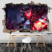 Vinyle les murs league of legends 3d