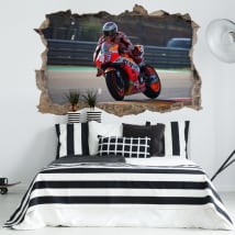 Vinyle adhésif 3d motogp marc márquez honda