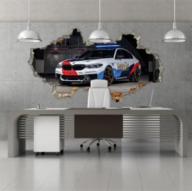 Autocollant 3d motogp bmw m5 safety car