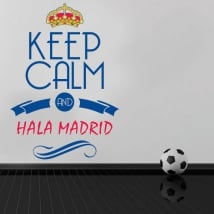 Vinyle décoratif football keep calm et hala madrid