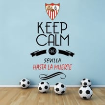 Autocollants football football keep calm and sevilla hasta la muerte