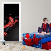 Vinyle décoratif et des autocollants pour les portes spiderman