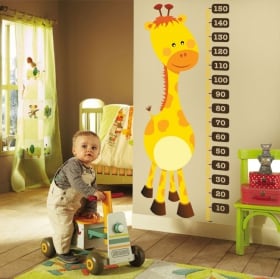 Vinyle et autocollants mètre de hauteur girafe pour enfants