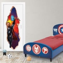 Vinyle marvel portes 3d thor