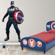 Vinyle et autocollants marvel captain america