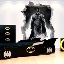 Autocollants en vinyle décoratifs 3d batman