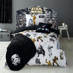 Vinyle têtes de lit star wars