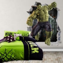 Vinyle décoratif 3d marvel super-héros hulk