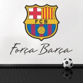 Vinyle club de football barcelona bouclier