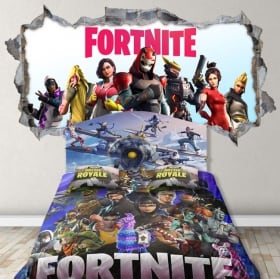 Autocollants 3d jeu vidéo fortnite