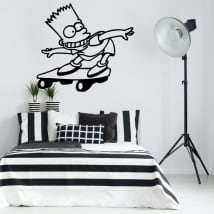 Vinyle et autocollants pour enfants et adolescents bart simpson