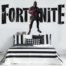 Stickers muraux chevalier noir fortnite