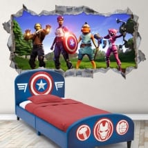 Vinyls jeu vidéo fortnite avengers 3d