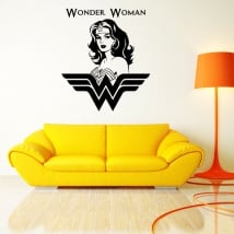 Vinyle décoratif et des autocollants silhouette wonder woman