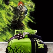 Peintures murales de vinyle marvel super-héros hulk