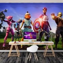 Murales les vengeurs jeu vidéo fortnite