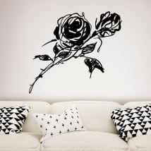 Vinyle décoratif et autocollants avec des roses