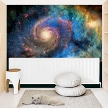 Murales en vinyle galaxie spirale