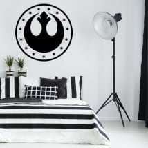 Vinyle et autocollants star wars symbole nouvelle république