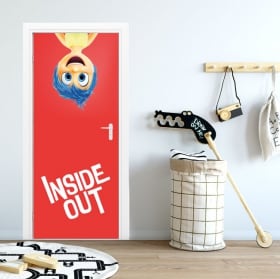 Autocollants de porte disney inside out