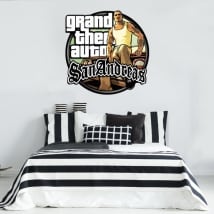 Vinyles et autocollants grand theft auto san andreas