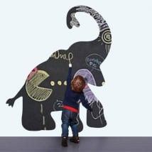 Vinyles pour enfants tableau noir l'éléphant