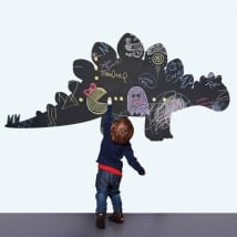 Vinyles décoratifs pour enfants tableau noir dinosaure