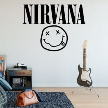 Vinyle et autocollants rock and roll logo nirvana