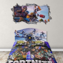 Jeux vidéo 3d fortnite sticker 3d