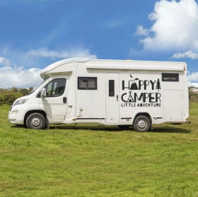 Vinyles et autocollants expression anglaise pour les camping-cars
