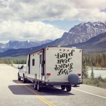 Vinyles adhésifs expression anglaise pour les caravanes