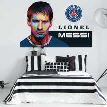 Vinyle et stickers football lionel messi paris saint-germain