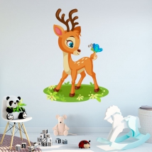 Vinyles pour enfants bambi et papillon