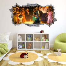 Vinyles décoratifs trou 3d disney charme