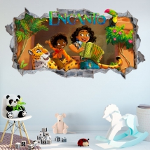 Vinyles décoratifs mur cassé 3d disney charme