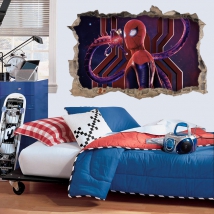 Vinyles décoratifs murs 3d spider-man no way home