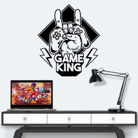 Vinyles et autocollants jeux video game king