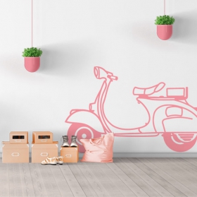 Vinyle décoratif et autocollants moto vespa