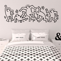 Vinyles oui autocollants illustration keith haring