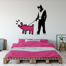 Vinyles et autocollants graffitis banksy