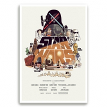 Affiche ou feuille imprimée star wars