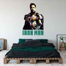 Vinyle décoratif et autocollants iron man