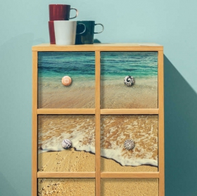 Vinyles pour décorer des meubles ou des armoires bord de plage