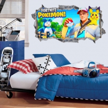 Vinyle décoratif 3d pokemon fortnite